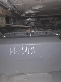 Дизель судовой мощностью 809 кВт (1100 л.с.) заводской номер 70134628023446